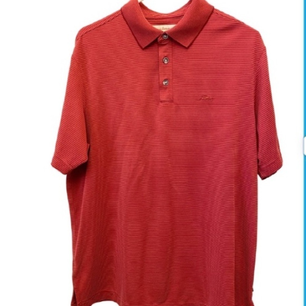 TOMMY BAHAMA Polo Shirt Casual, Golf, Knit Stripes